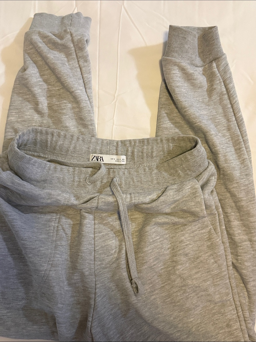 ZARA men Small Gray Drawstring Jogger Pants